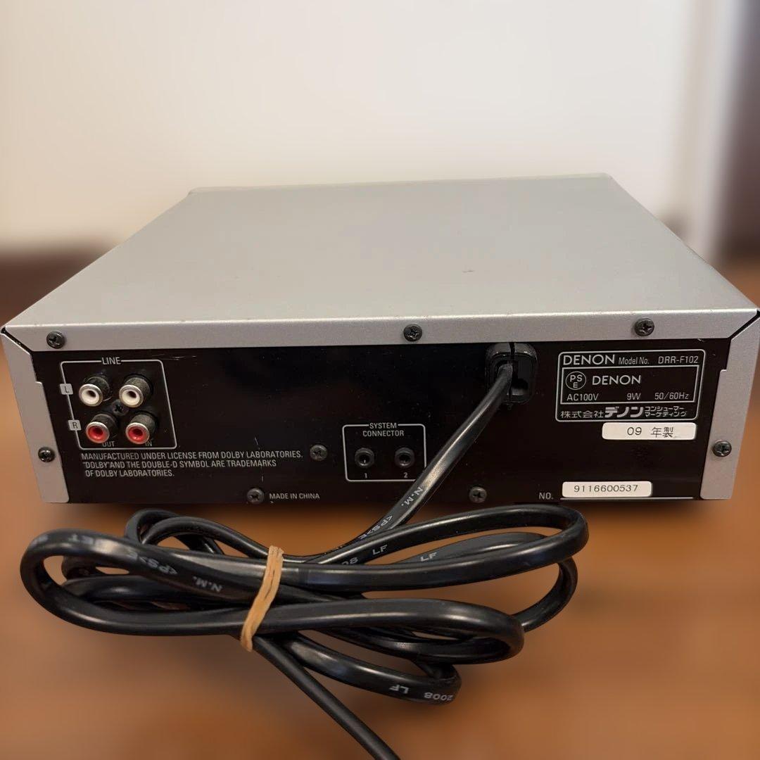DENON デノン DRR-F102 カセットデッキ 稼働品
