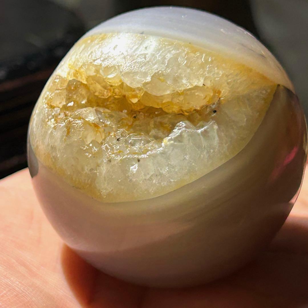 ☆別格高級品！水晶　アゲート　クラスター　原石　ドーム　置物　福運大黒秘宝⑧