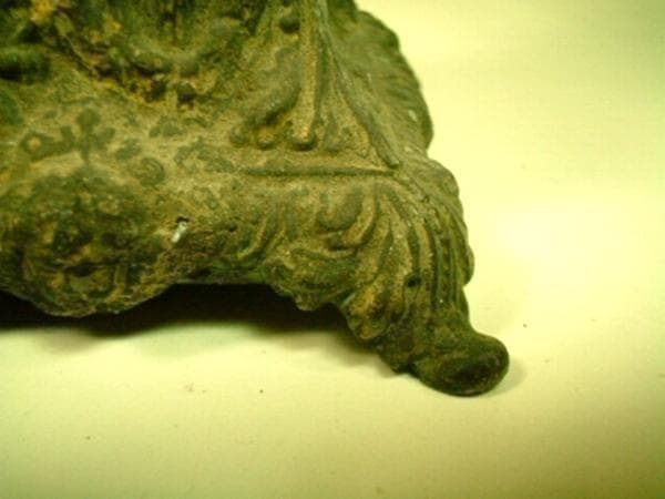 フランス アンティーク 聖心イエス像 台座付 20cm 御心像 19世紀頃