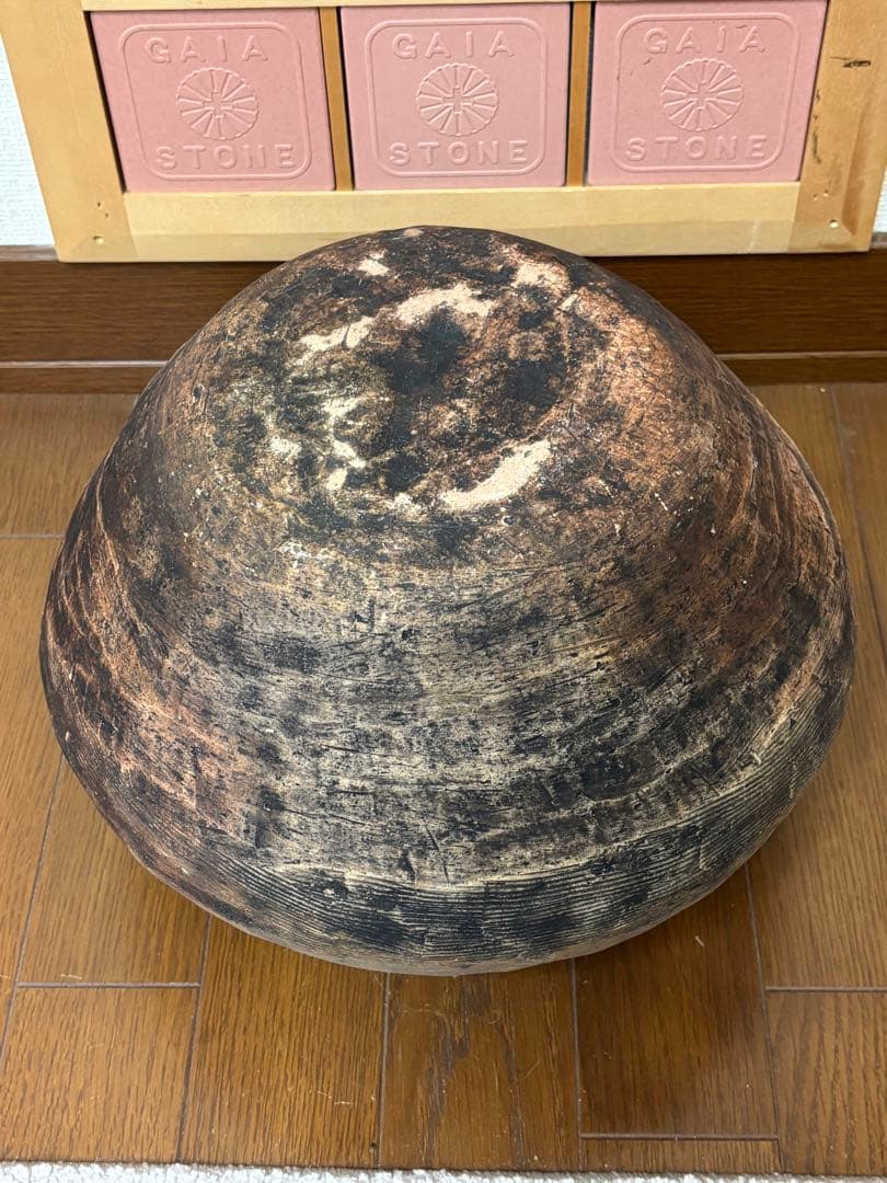 パナリ焼の壺 沖縄　素焼きの丸型土器