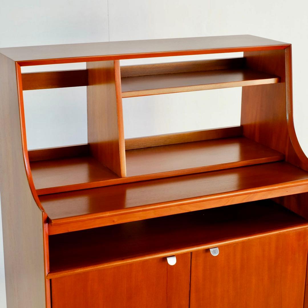 M 新品 北欧 ライティングデスク デスク 机 飾り棚 収納 赤茶色