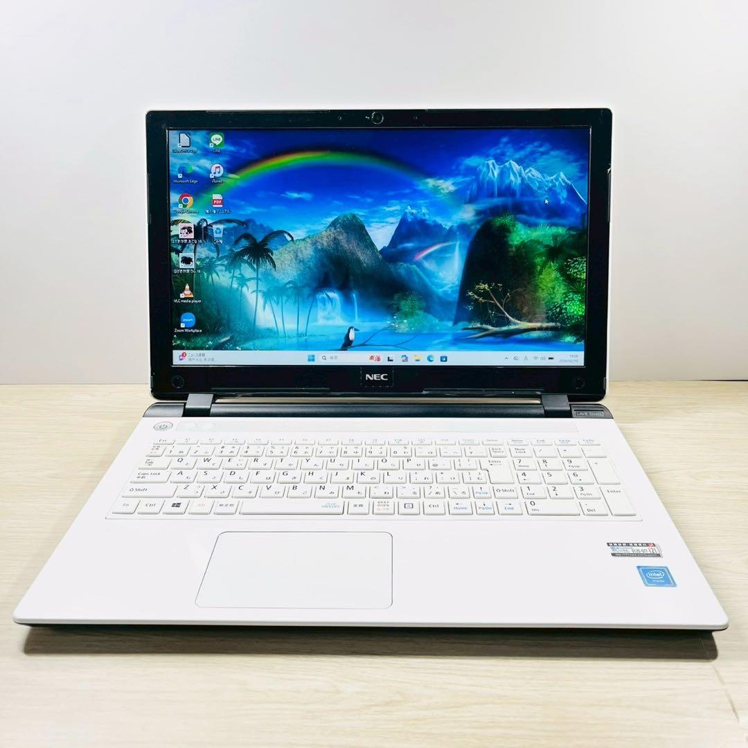 即利用OK！Windows11✨SSD✨NEC カメラ ノートパソコン DVD