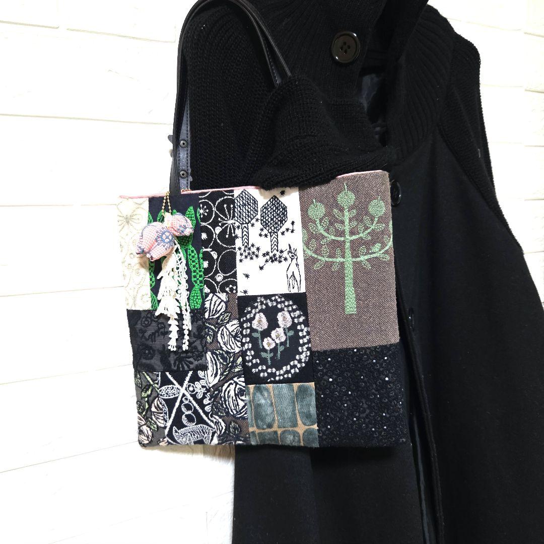 ハンドメイド　ミナペルホネン　トートバッグ　ミニ