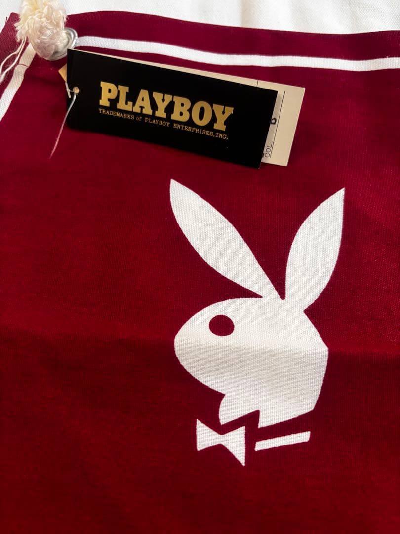 【新品未使用タグ付き】PLAYBOYエプロン ネイビー・ワインレッド 2色セット