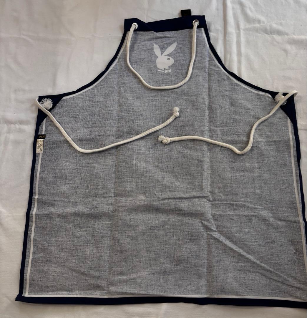 【新品未使用タグ付き】PLAYBOYエプロン ネイビー・ワインレッド 2色セット