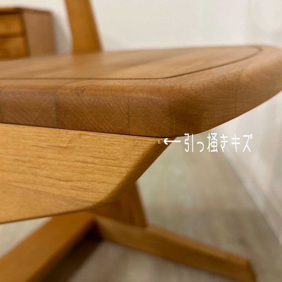 アウトレット☆デスクチェア 学習椅子 ポップチェア 座面昇降 堀田木工所