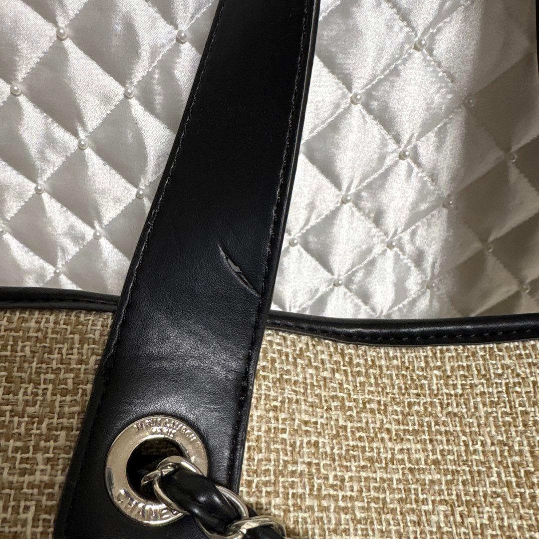 used CHANELシャネル ノベルティ ショルダー トート バッグ ベージュ