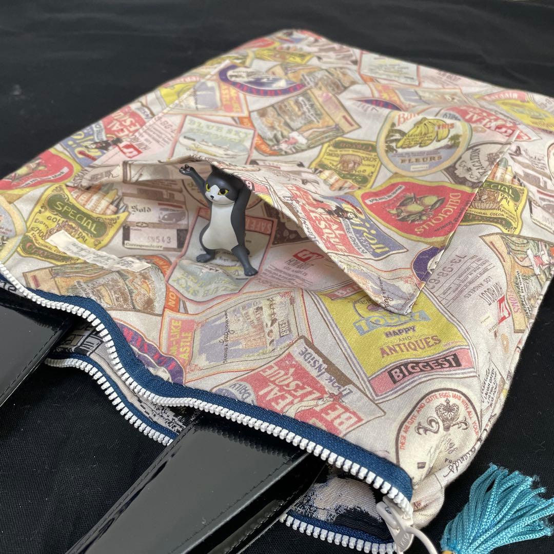 454作家さんハンドメイド作品エコバッグ　オードリーデザイン生地ふっくら厚みあり