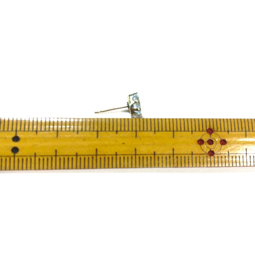 ピアス/天然石/11月誕生石/ブルートパーズ/ドロップ型ピアス/