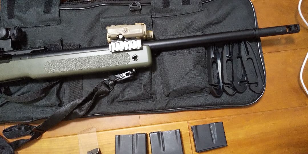 M40A5 O.D.ストック 東京マルイ ガンケース 予備マガジン