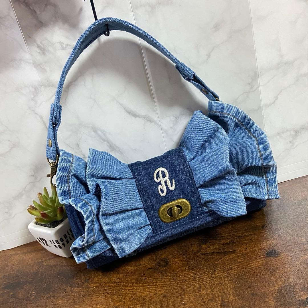 専用ページ*デニムリメイク【フリル付き長財布】お財布バッグ ハンドメイド