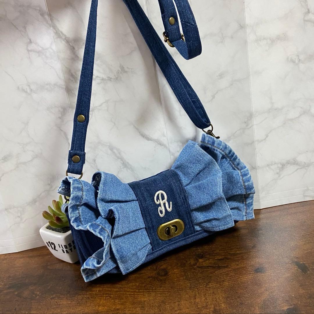 専用ページ*デニムリメイク【フリル付き長財布】お財布バッグ ハンドメイド