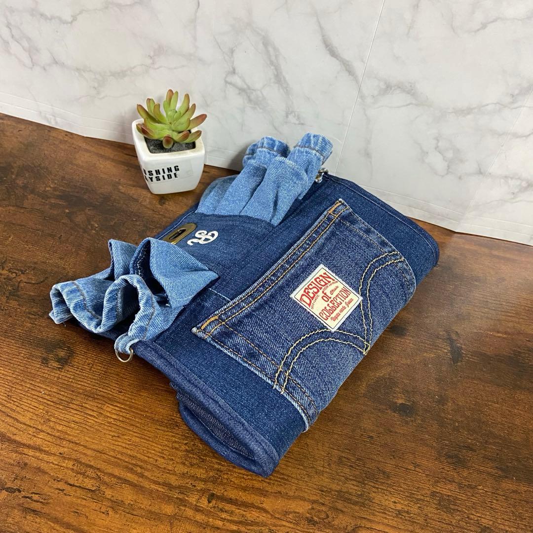 専用ページ*デニムリメイク【フリル付き長財布】お財布バッグ ハンドメイド