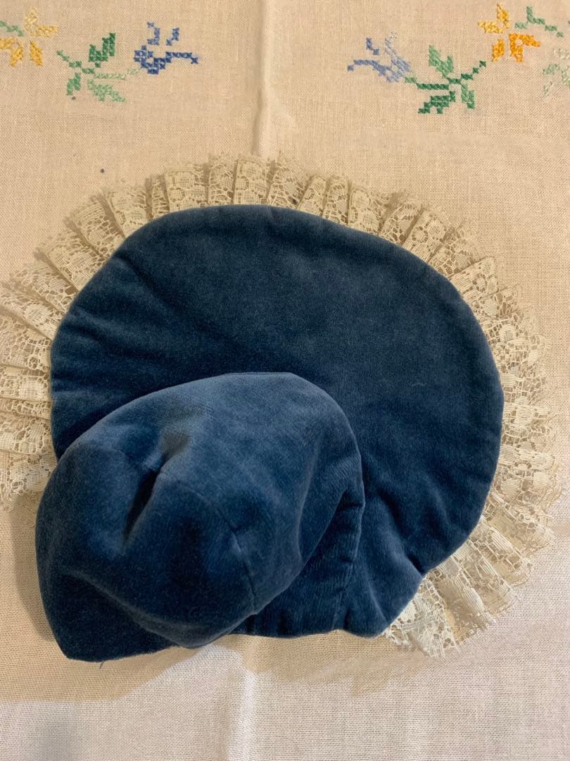 アンティークビスクドールドレスとボネ２点セット⑥