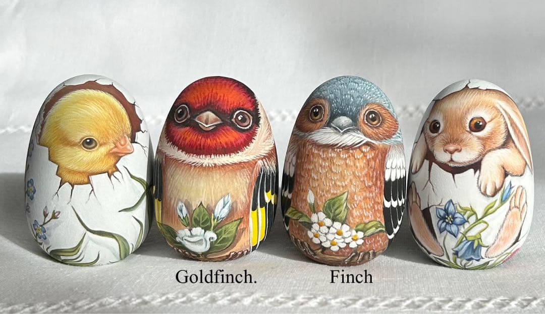 ロシア雑貨☆イースターエッグ オーナメント 『殻の中のひよこ』マトリョーシカ