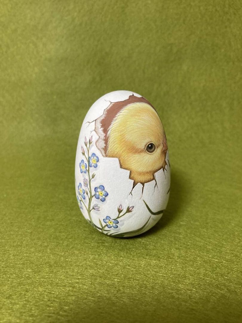 ロシア雑貨☆イースターエッグ オーナメント 『殻の中のひよこ』マトリョーシカ