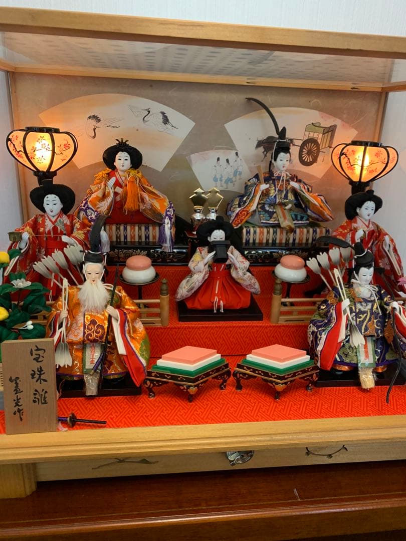 雛人形　3段飾り　昭和芸術作品、ひな祭り　激安買得
