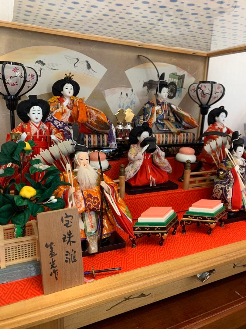 雛人形　3段飾り　昭和芸術作品、ひな祭り　激安買得