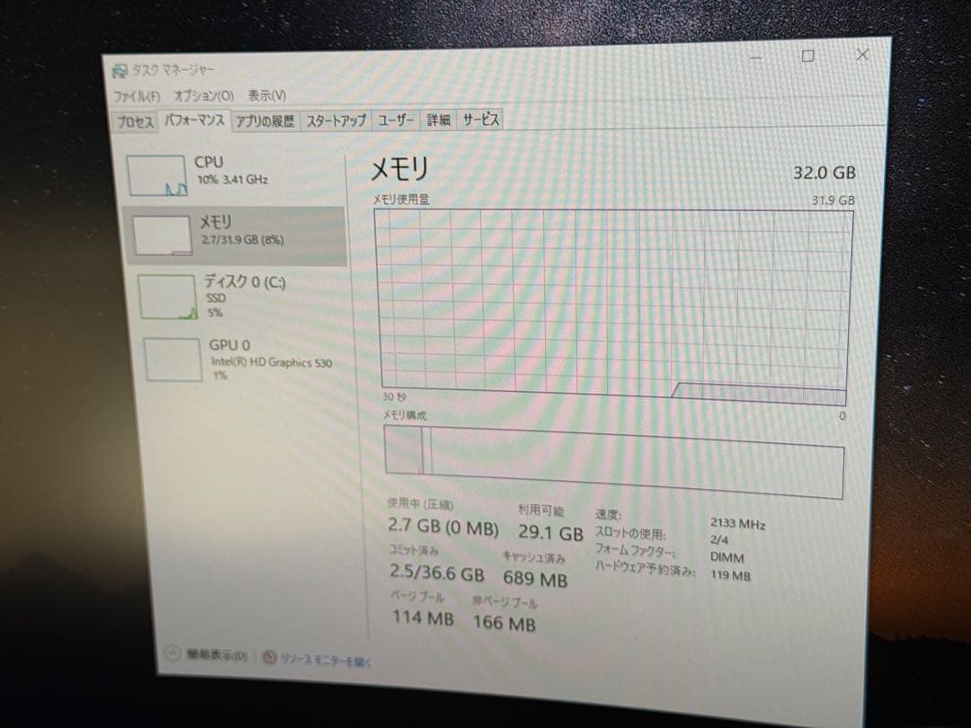（20）PCメモリー DDR4-2133 16GB2枚