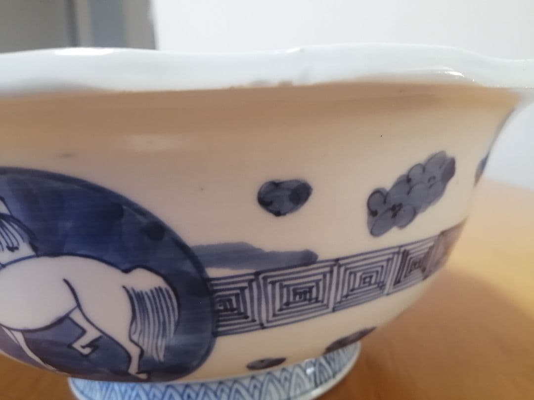 伊万里　大鉢　大皿　メダカ・金魚鉢　ヴィンテージ　骨董