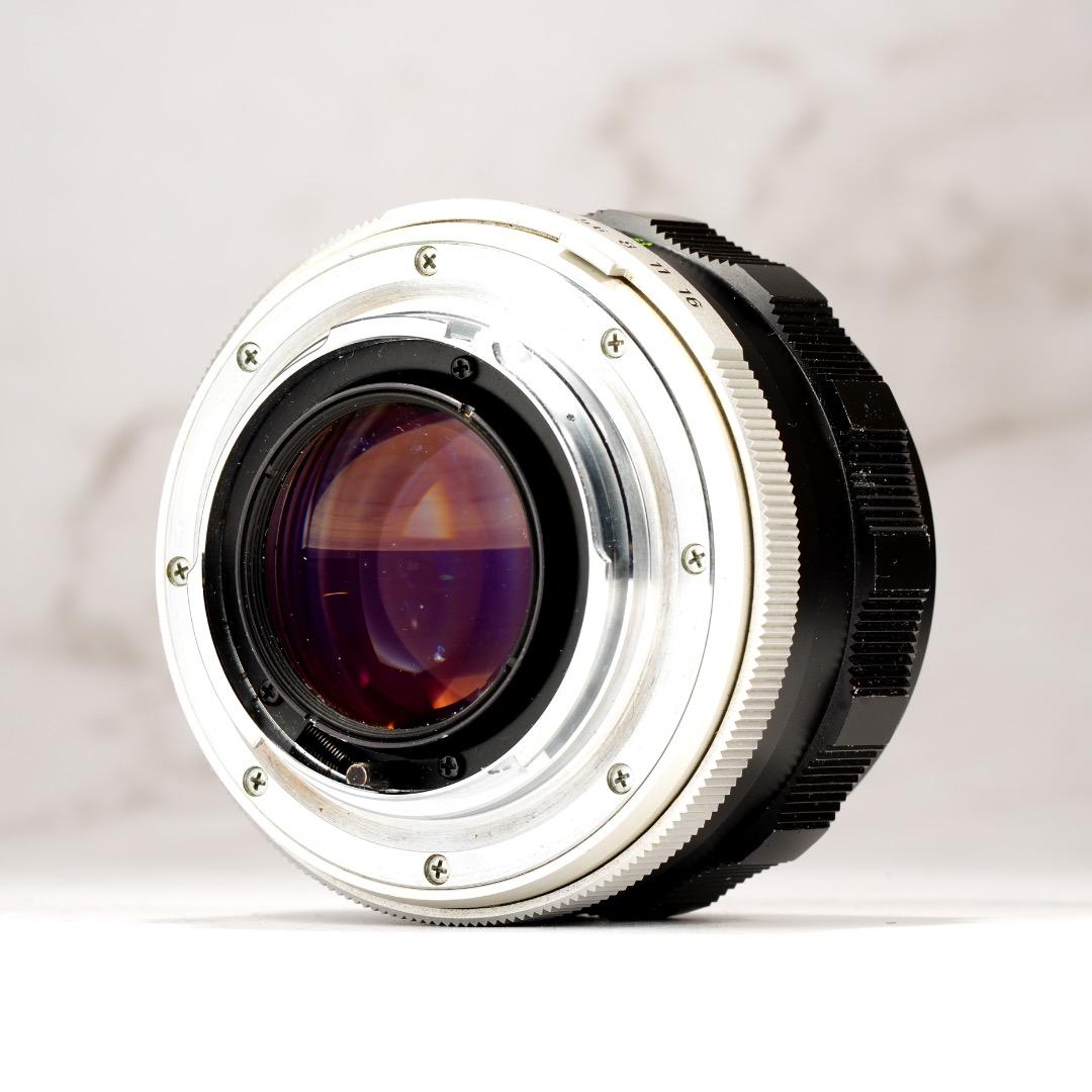 【虹色ゴースト】ミノルタ MC-ROKKOR PF 58mm F1.4 後 63