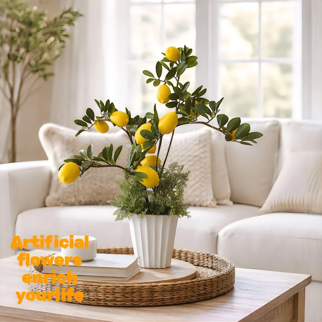 光触媒　人工観葉植物　ウォールグリーン　フェイクグリーン　レモンツリー8666