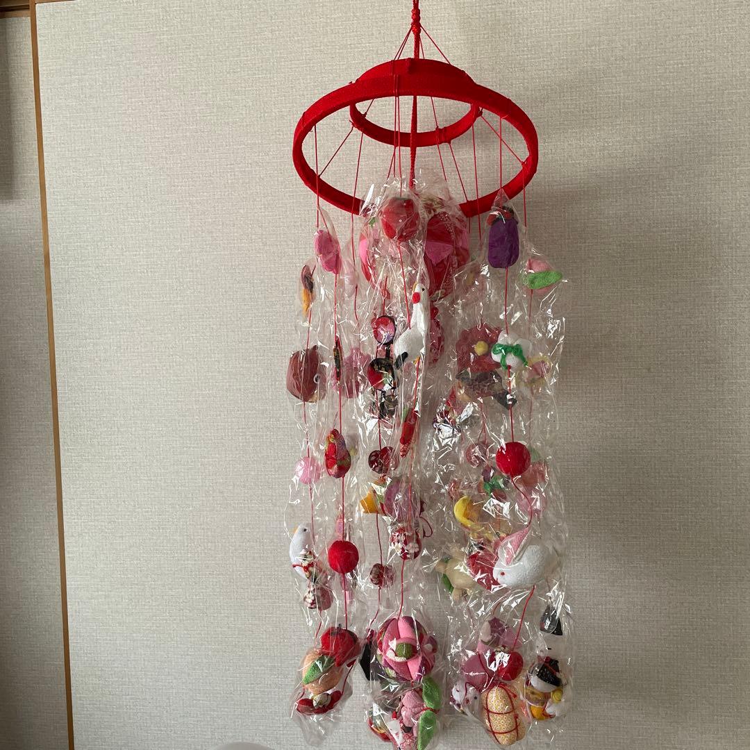 新品モチーフ２段12本つるし輪飾