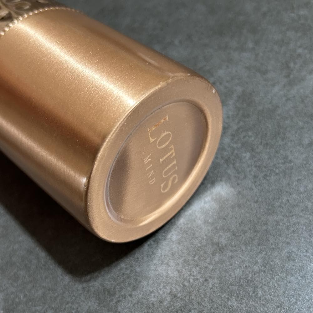 訳あり/ 純銅 ウォーターボトル 大きめ 2トーン 銅製ボトル 900ml