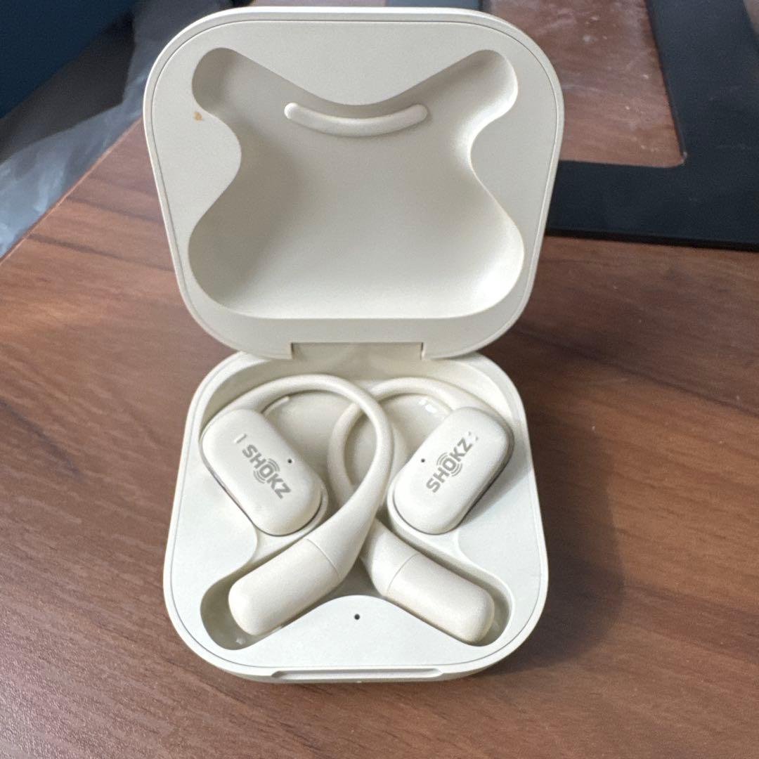 SHOKZ OPENFIT ワイヤレスイヤフォン ホワイト T910