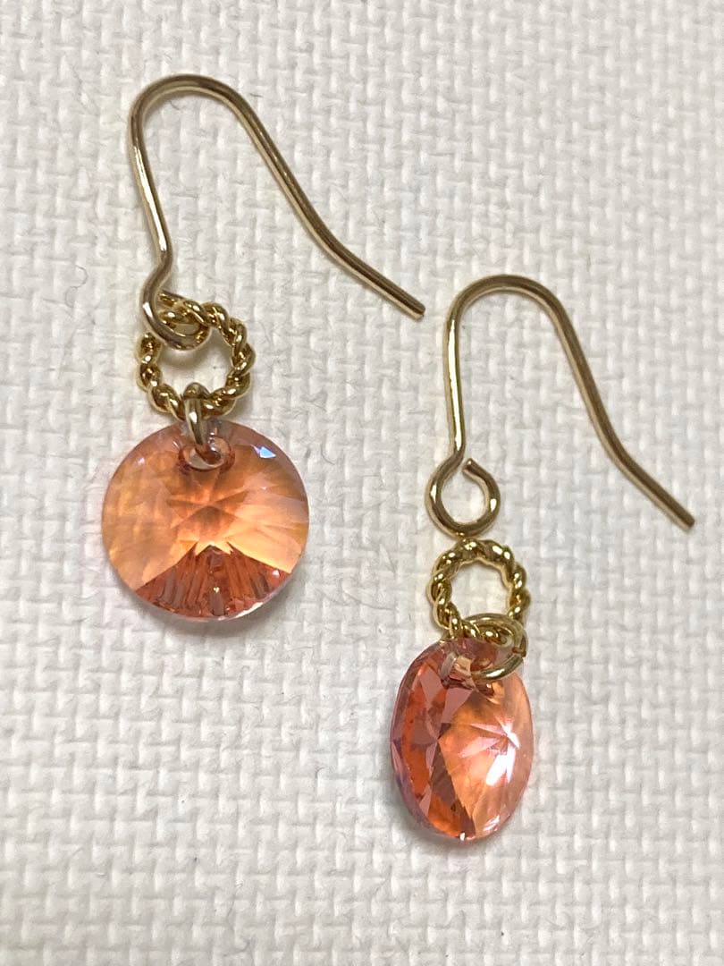 【サービス品】スワロフスキー#6200 ピアス＊イヤリング　ハンドメイド619