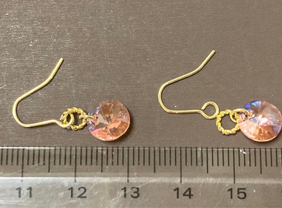 【サービス品】スワロフスキー#6200 ピアス＊イヤリング　ハンドメイド619