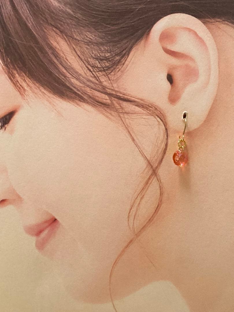 【サービス品】スワロフスキー#6200 ピアス＊イヤリング　ハンドメイド619