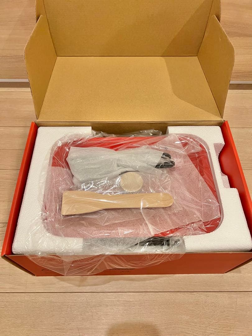 【新品、未使用】BRUNO コンパクトホットプレート レッド