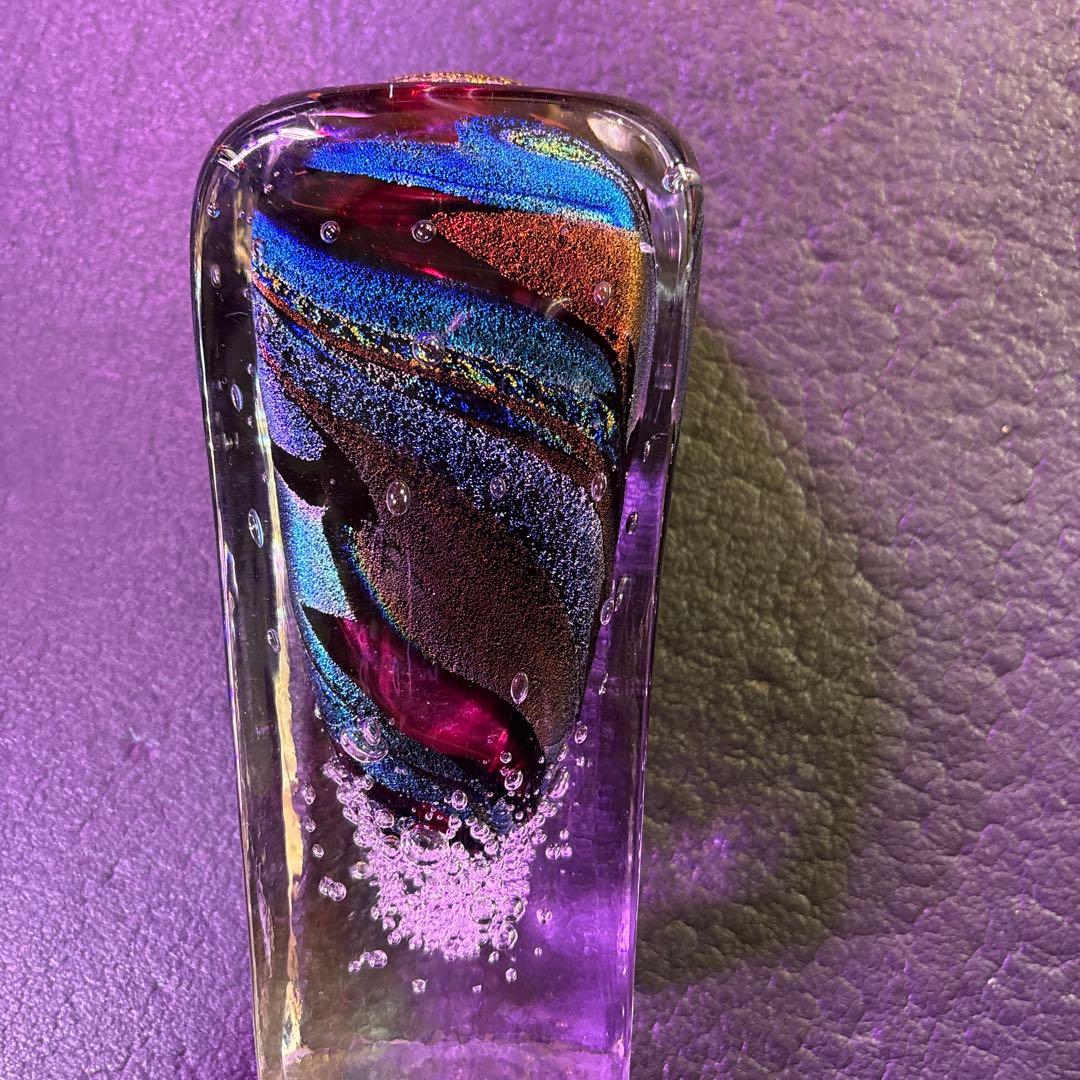 多色ガラス花瓶