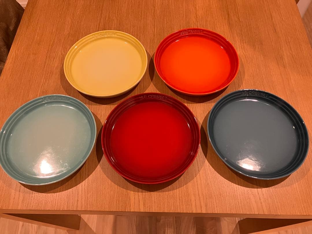 LE CREUSET 皿 5枚セット 22cm ネオラウンドプレート