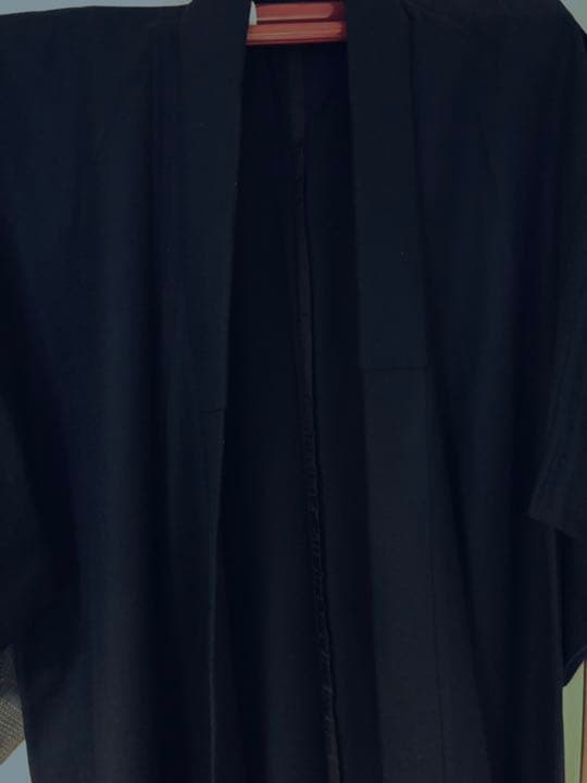 メンズウール　羽織と長着セット