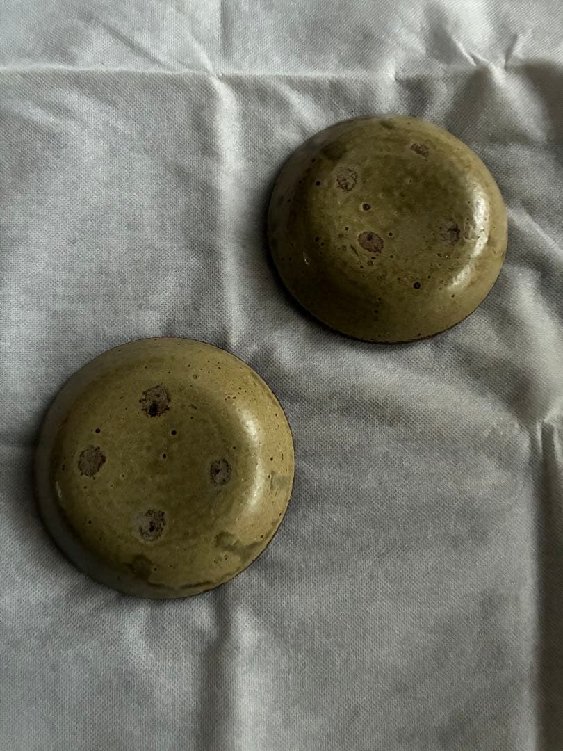 岩井窯　山本教行　牡丹皿2枚セット