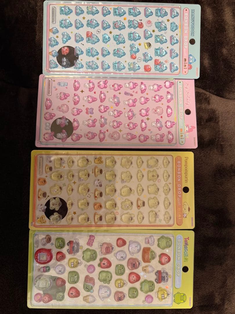 シール　12種類　ボンボンドロップ　プチドロップ　ディズニー　サンリオ