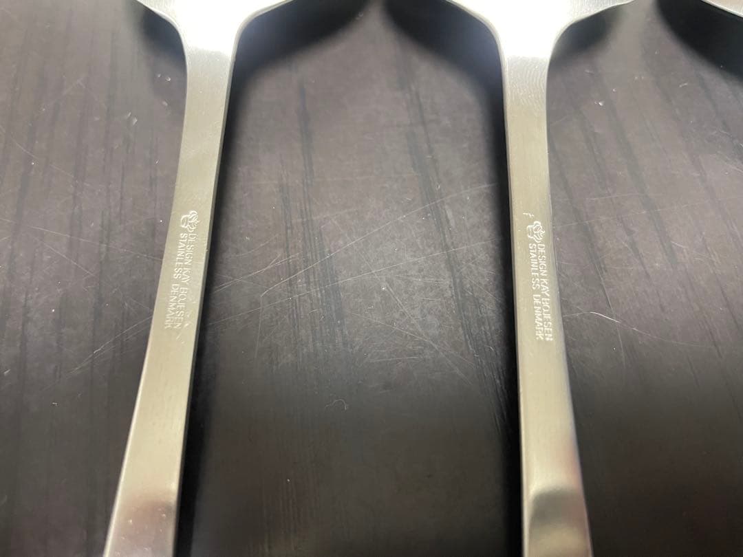 Kay Bojesen カイ・ボイスン　スープスプーン　マット仕上げ　4本セット