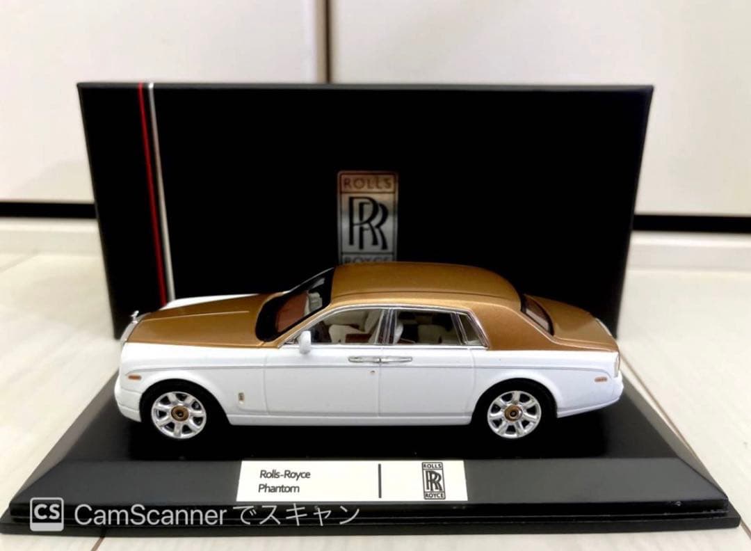 特別特価セール 1/43 ロールスロイス ファントム ホワイト ゴールド　イクソ