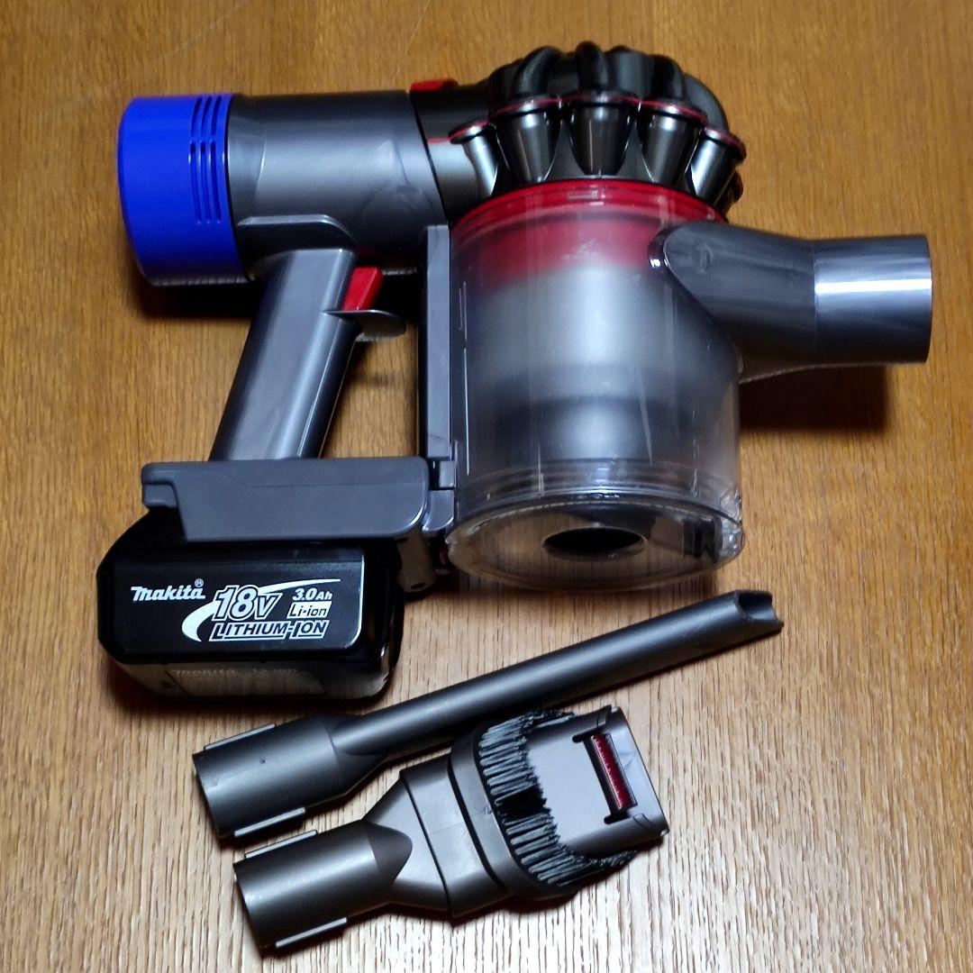 ダイソン SV11掃除機＋マキタ18vアダプターセット 分解清掃済み 動作品