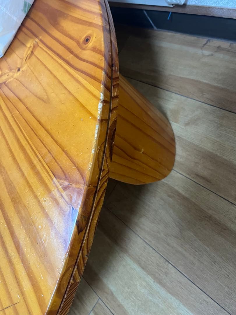 円形　大きめ　大きい　ちゃぶ台　テーブル　木製座卓 ナチュラルウッド