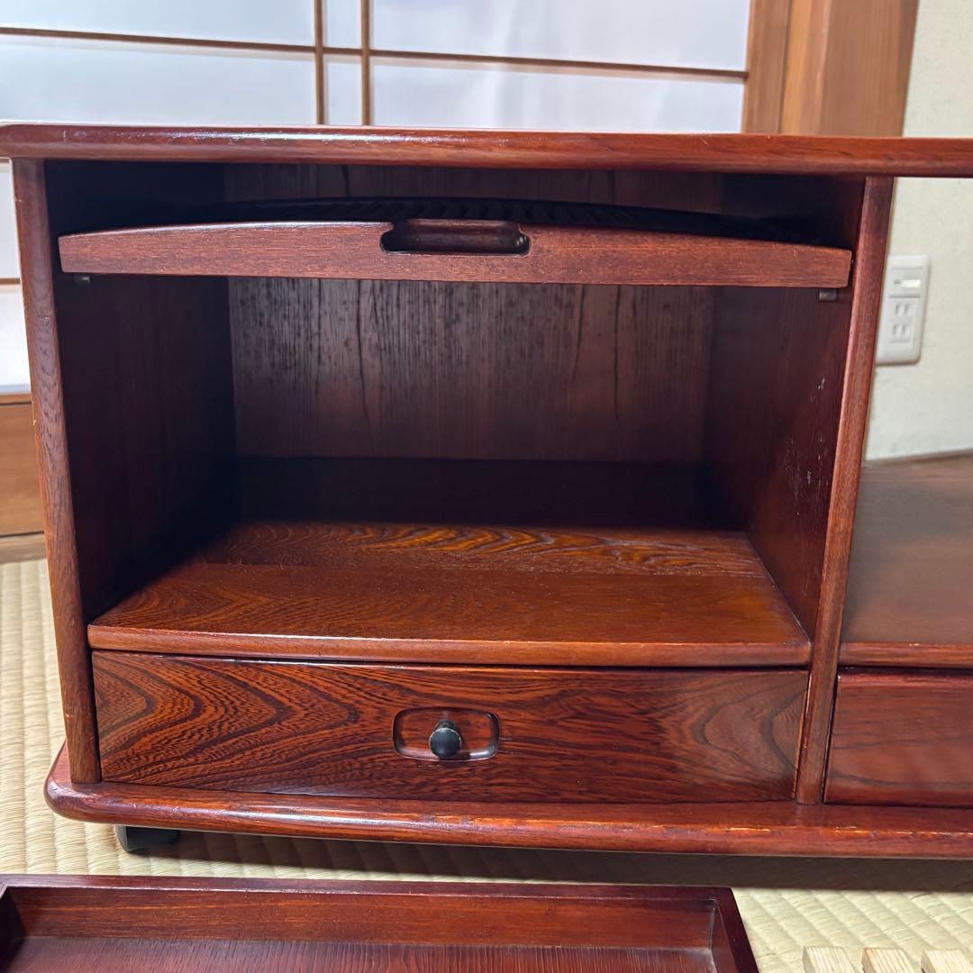 【希少】　karimoku カリモク ポットワゴン キャスター付 茶箪笥