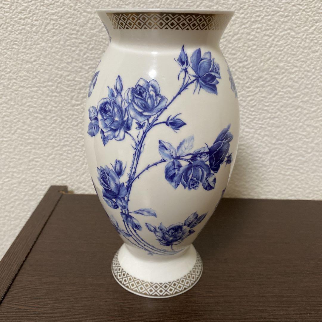 エインズレイ　花瓶　AYNSLEY ELIZABETH ROSE