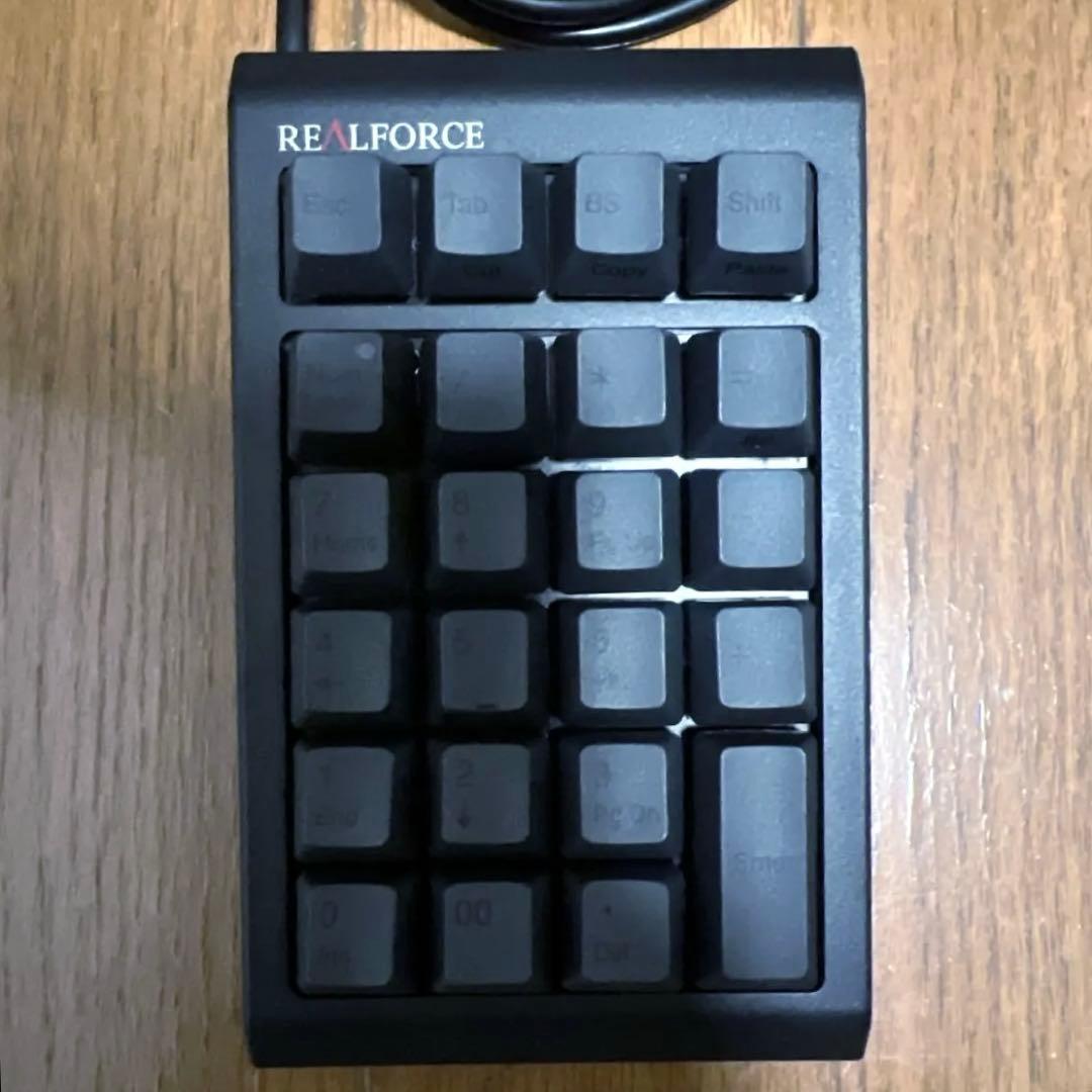 REALFORCE テンキーボード ブラック キー荷重 45g 有線