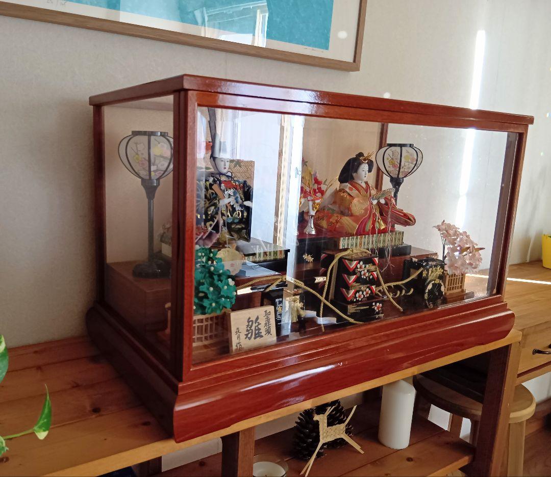 雛人形　ガラスケース入雛人形　お雛様　おひな様