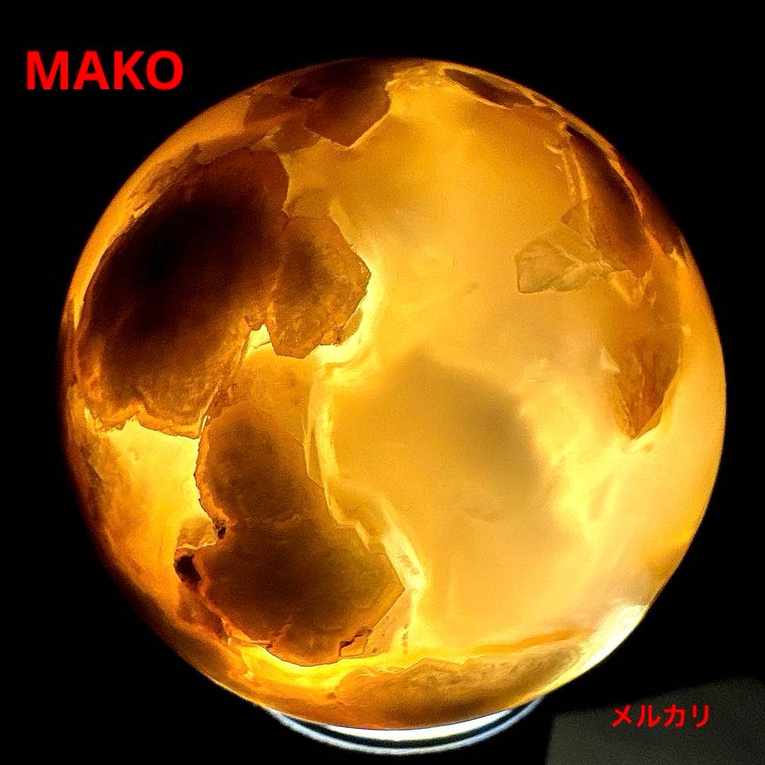 M1936☆桜瑪瑙丸玉60mm☆天然石　原石☆N40401-F