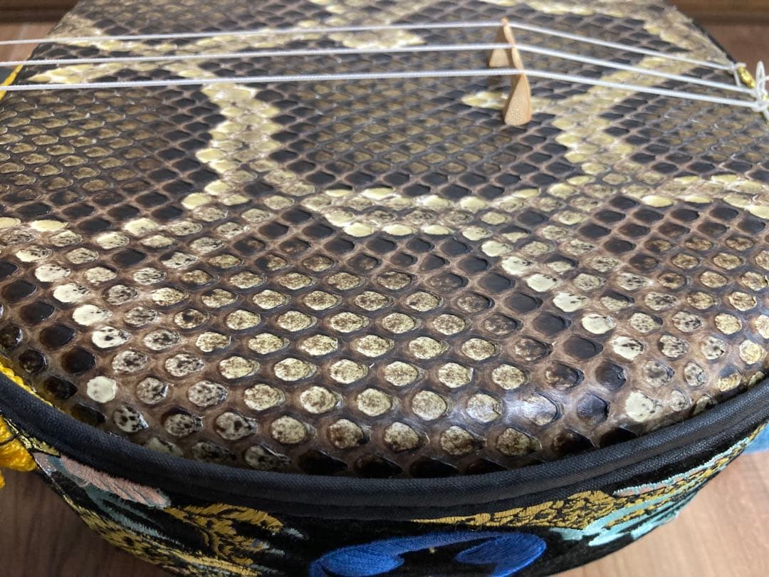 【登り竜ティーガ】沖縄三線✨本革強化張り✨訳あり