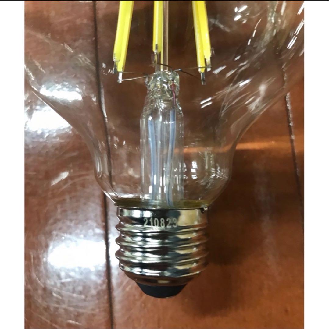 アイリスオーヤマ ／ LEDフィラメント電球(昼白色) E26口金 80W 6球