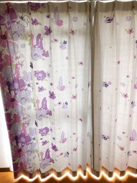 ディズニー ラプンツェル 2級遮光 遮熱 カーテン 2枚組